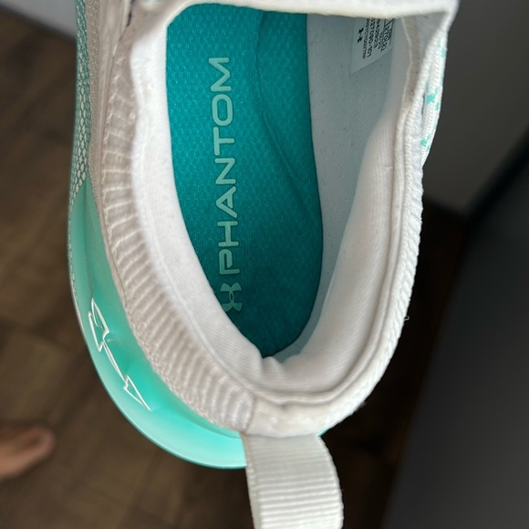 Under Armour Women's Gray and Teal Athletic Shoes - Picture 5 of 5